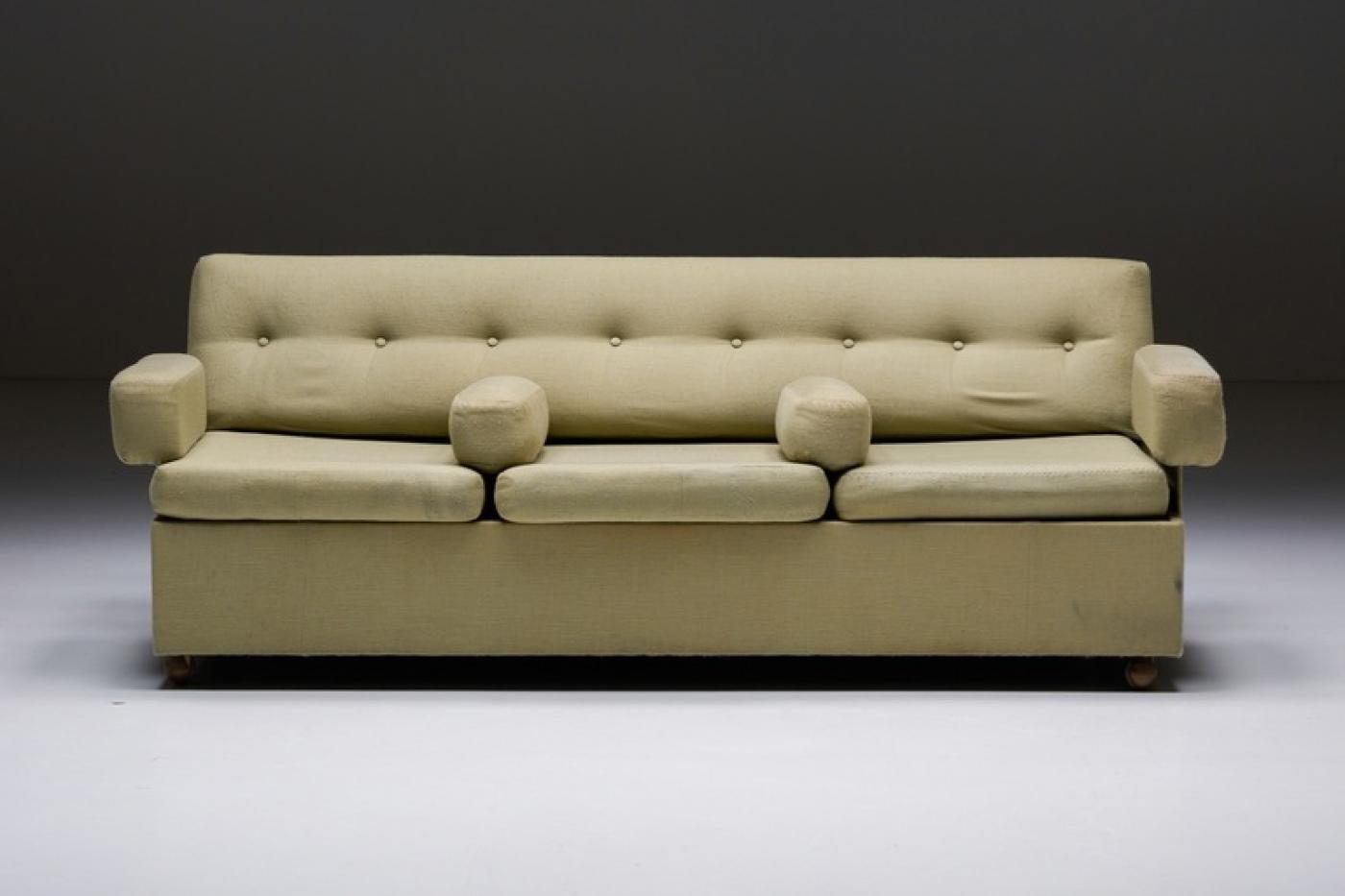 Seng Company - Sofa Daybed in Green Upholstery by Seng Company - 1930's