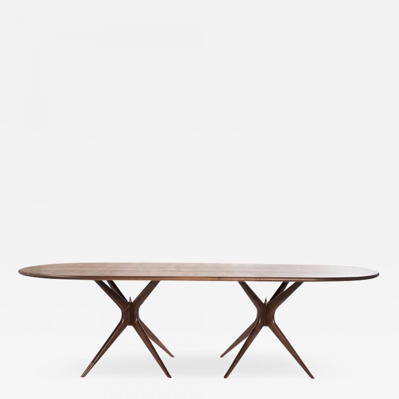 Carlos Solano-Granda - Gazelle Dining Table in Walnut Oval Version by  Stamford Modern