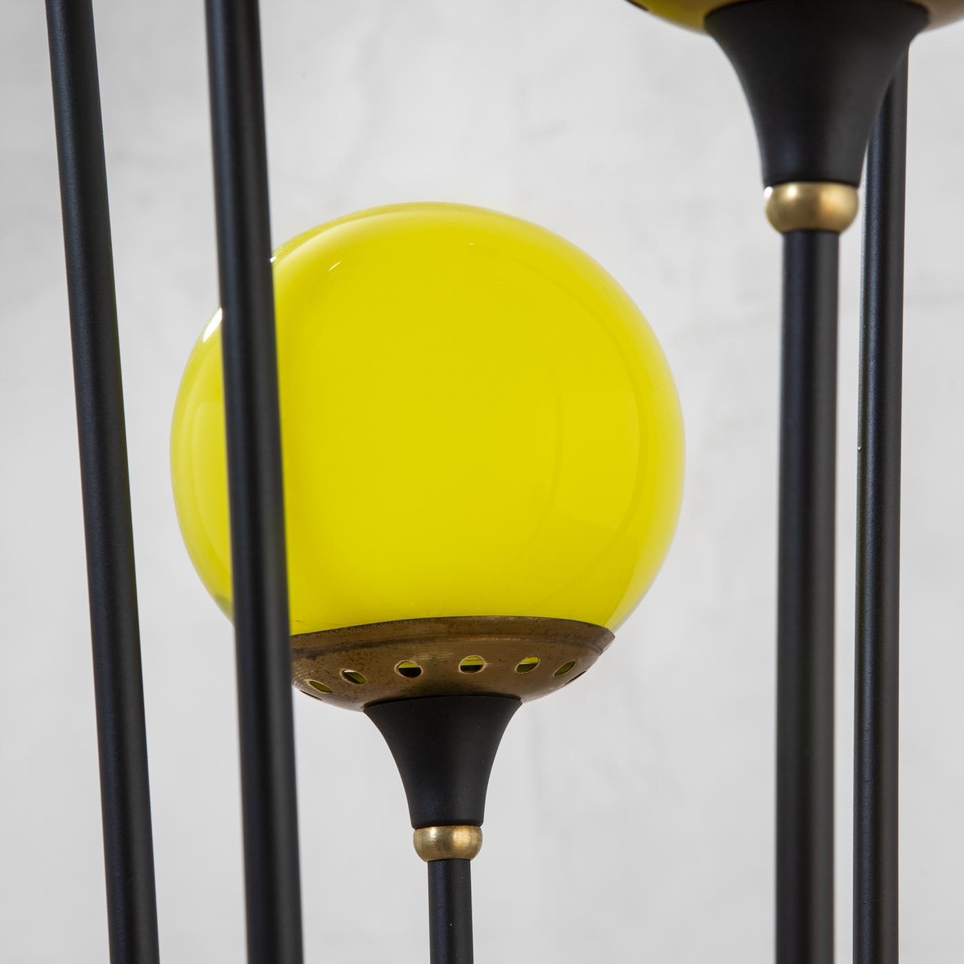 Stilnovo Stilnovo Floor Lamp Model Alberello with Colored Glass Diffusers