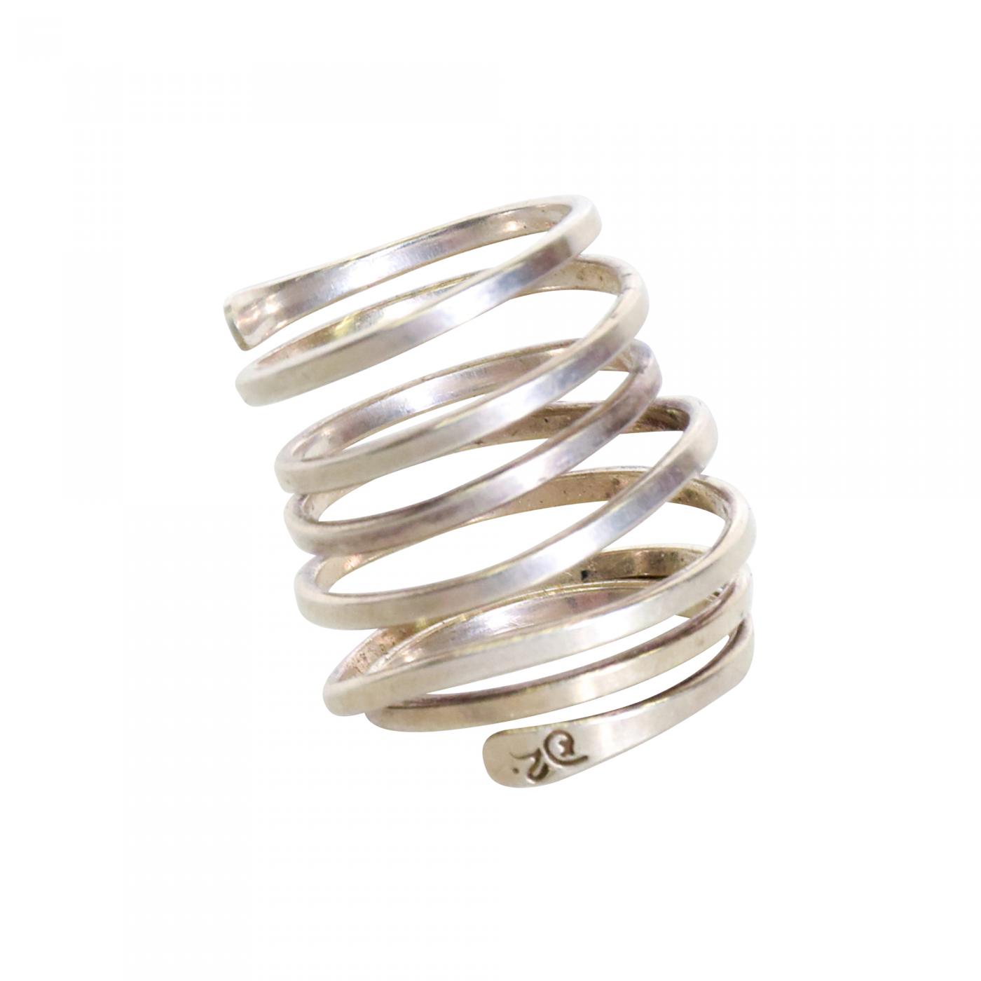 Sterling Silver Spiral White Lab Opal Ring, Swirly Ring, Boho Ring, Si –  Indigo & Jade