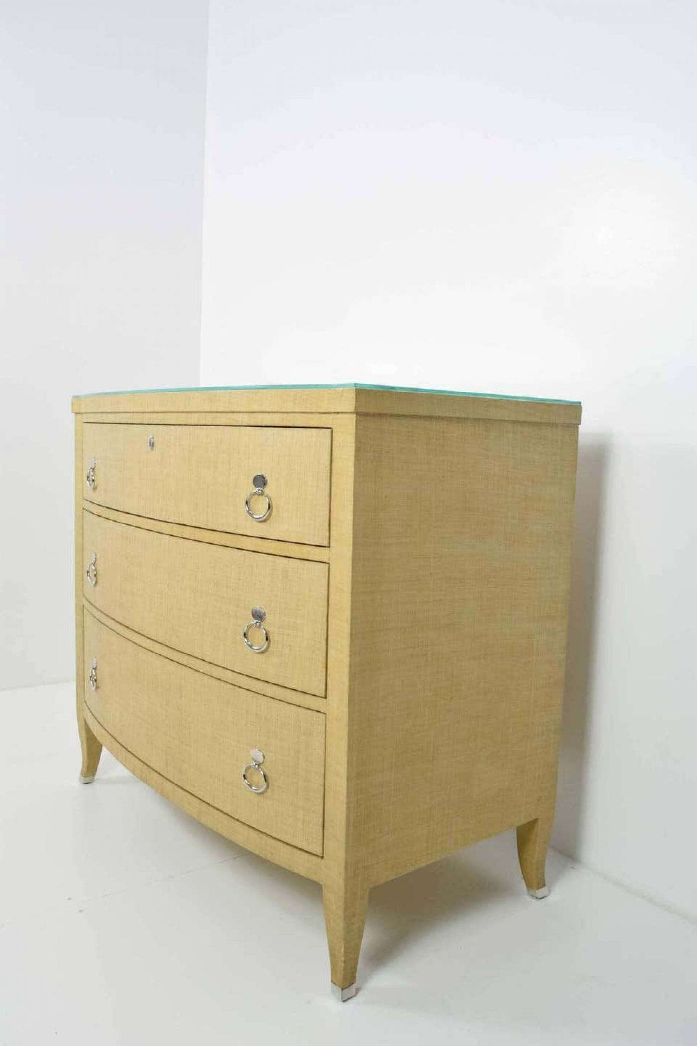 Thomasville Furniture Chest of Drawers in Grasscloth by Thomasville