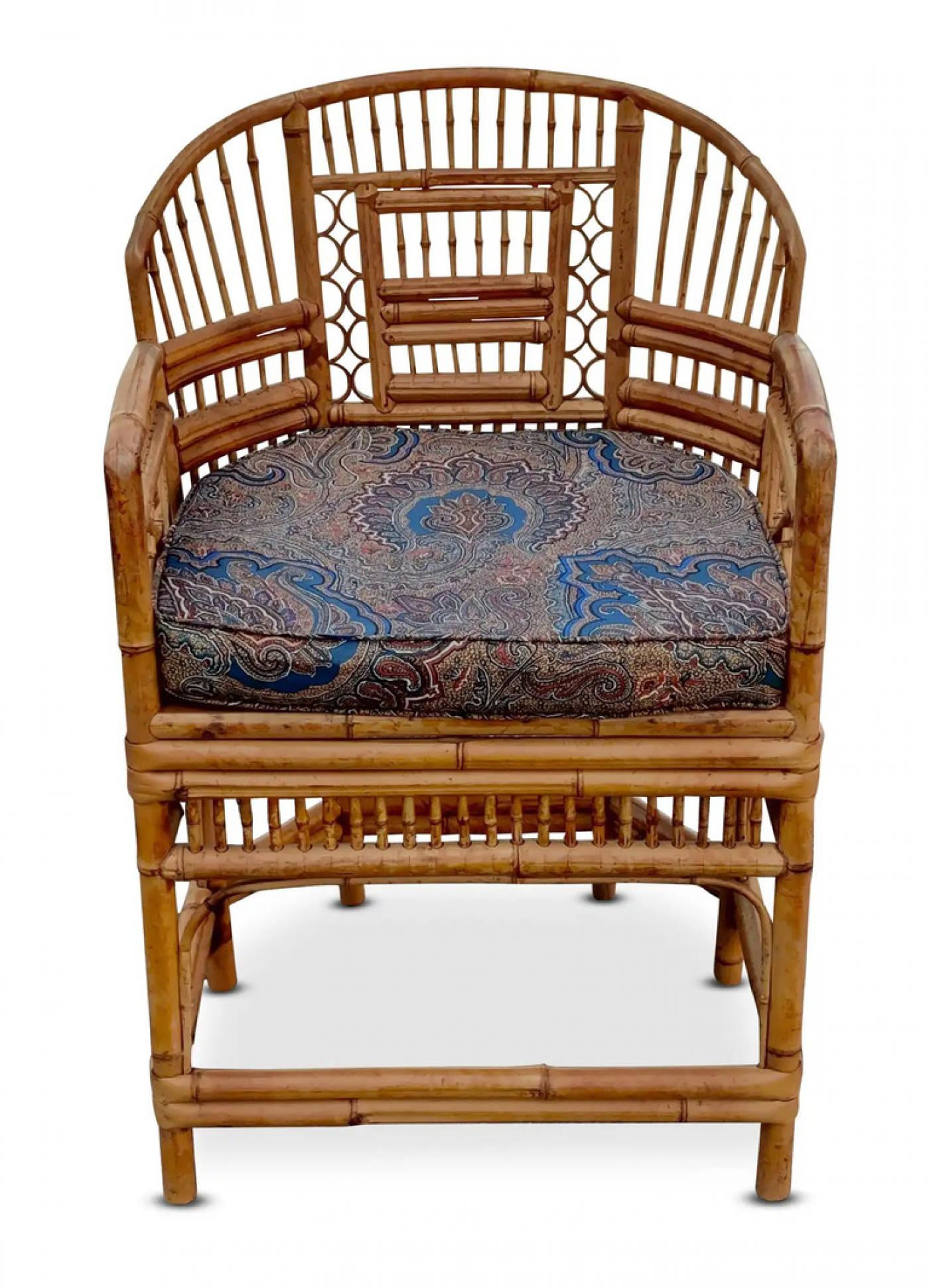 Thomasville Furniture - Four Brighton Pavilion Style Bamboo Chairs by ...