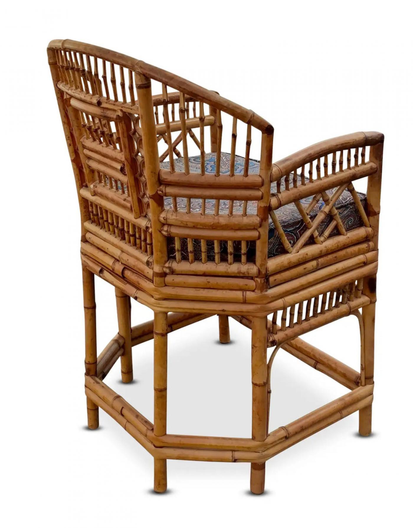 Thomasville Furniture - Four Brighton Pavilion Style Bamboo Chairs by ...