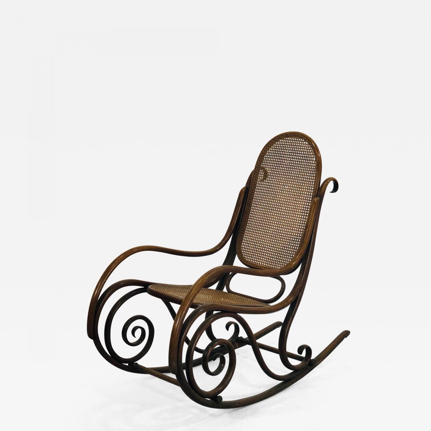 thonet  thonet's rocking chair from the early 1900s model no1