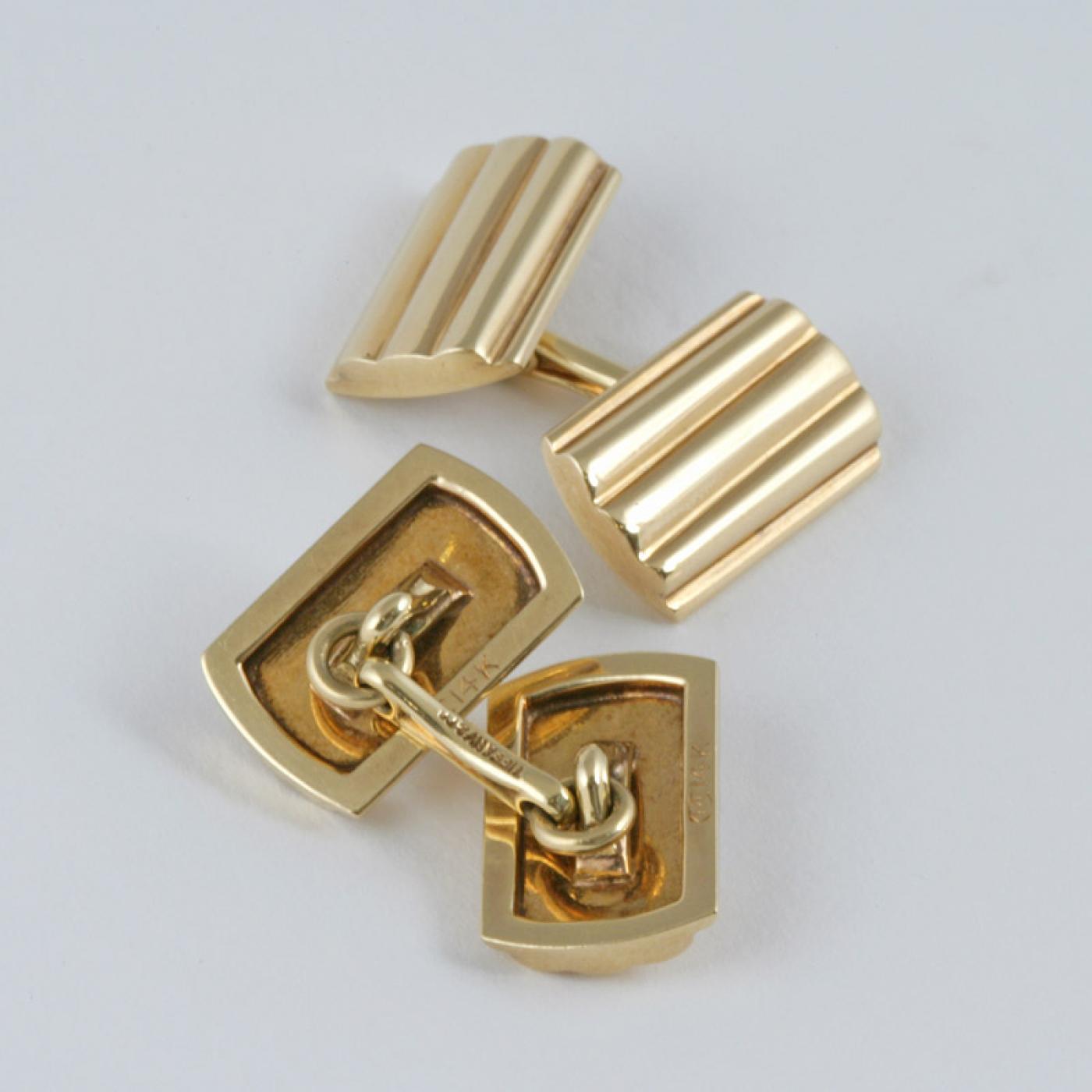 Tiffany & Co. - Mid-Century Gold Cuff Links