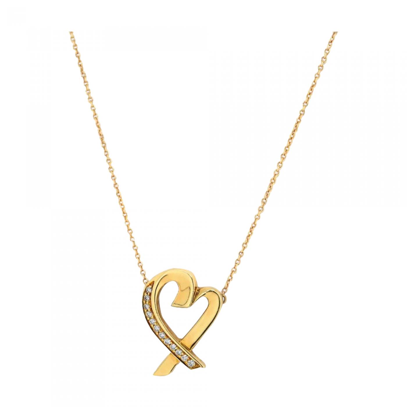 Tiffany & Co. Infinity Pendant Necklace (18k Yellow Gold)