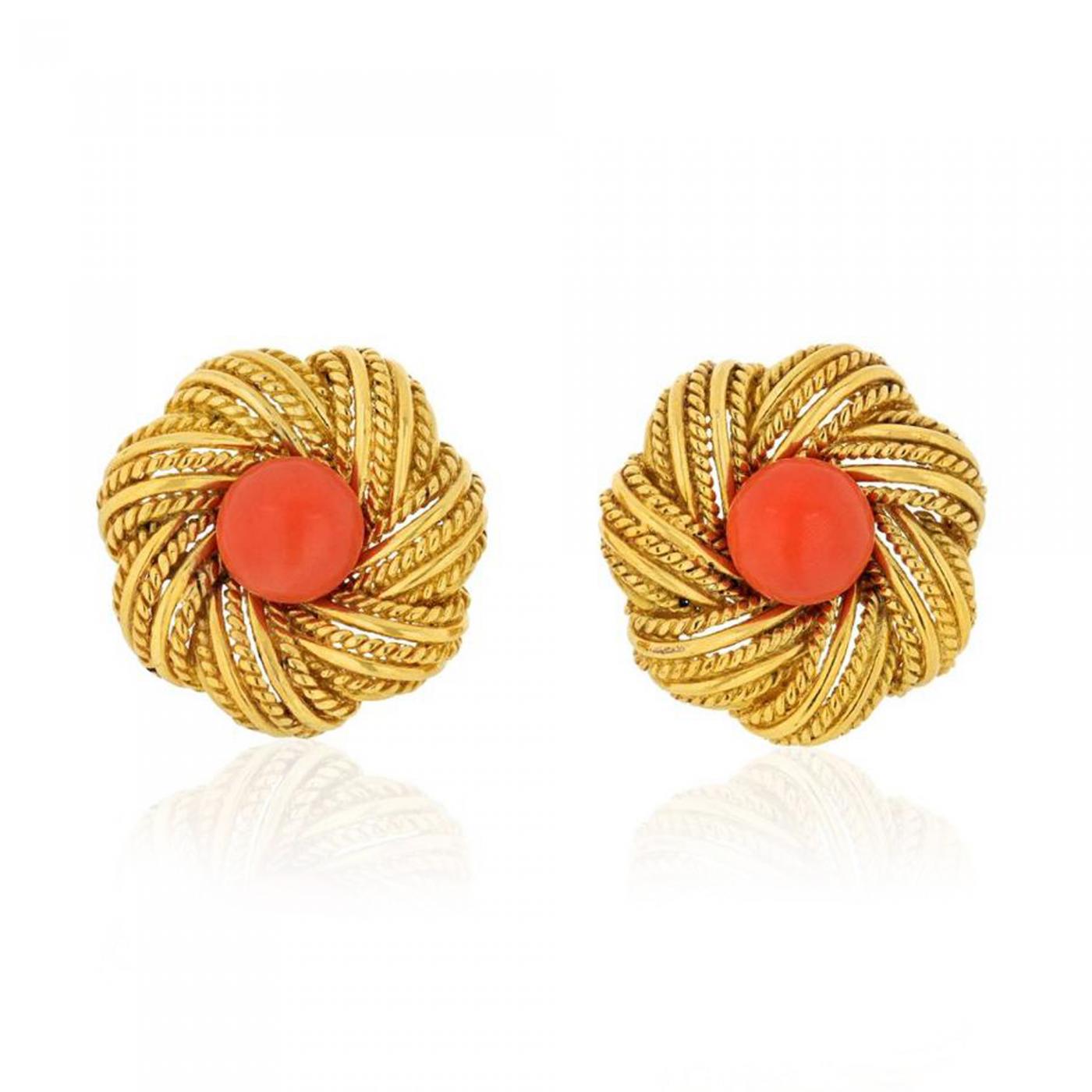 Chanel 1970's Crystal Pearl Flower Earrings