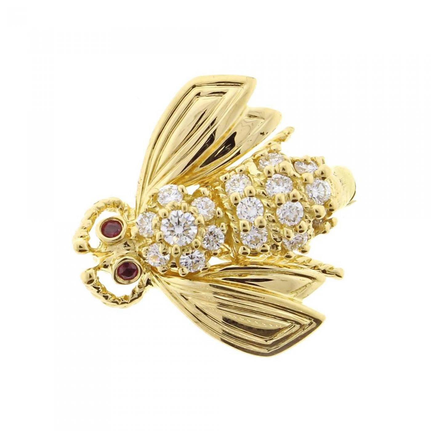 Tiffany \u0026 Co. Diamond Gold Bee Brooch