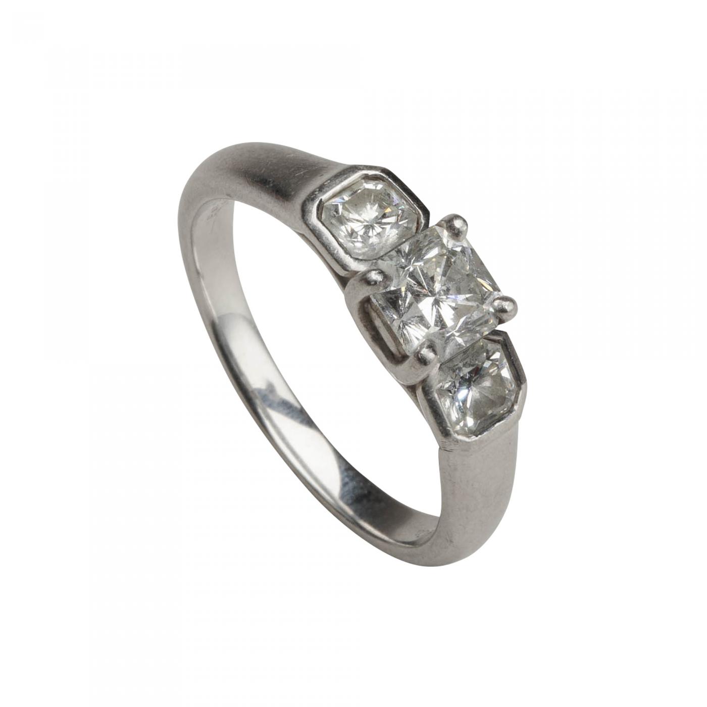Tiffany & Co .64ct Diamond Engagement Ring Setting Platinum Estate  Certificate 5 size 5 | Chairish