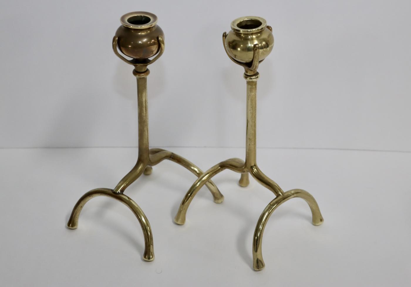 Tiffany & Co. Tiffany Style Solid brass Modern CandleHolders Set Of 4 — free download