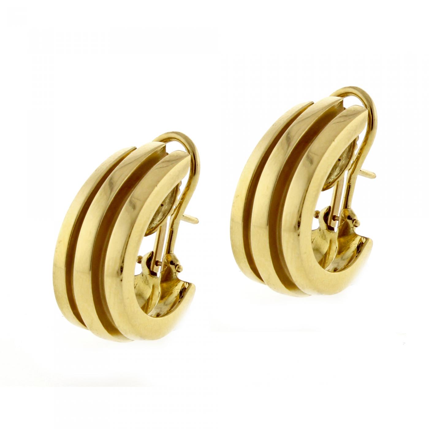 tiffanys gold earrings