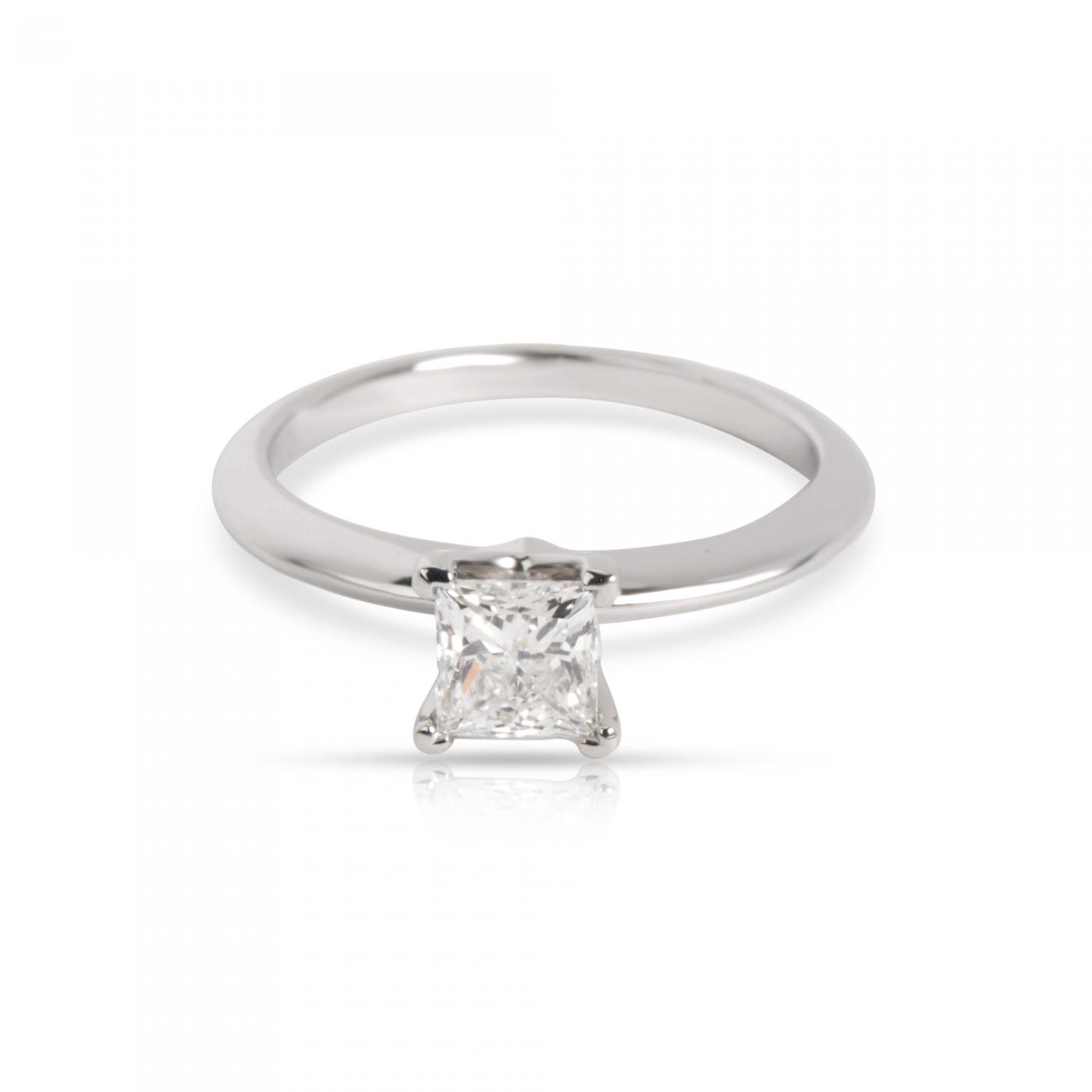 Tiffany Co Tiffany Co Princess Cut Diamond Engagement Ring In Platinum 0 53 Ct H Vvs1