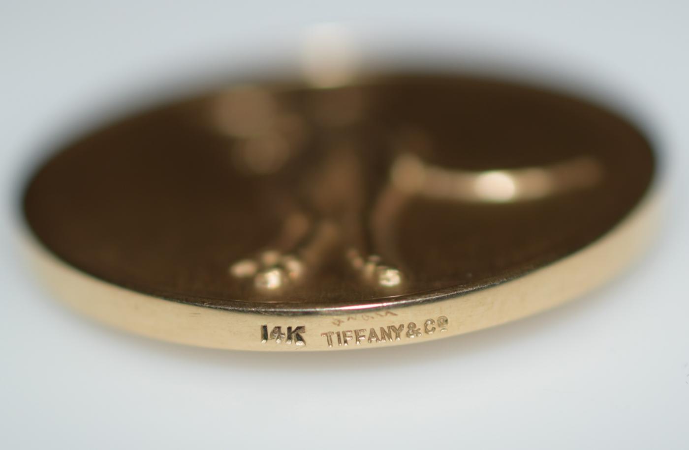 Tiffany & Co. Tiffany Heads and Tails Flip Coin 14K