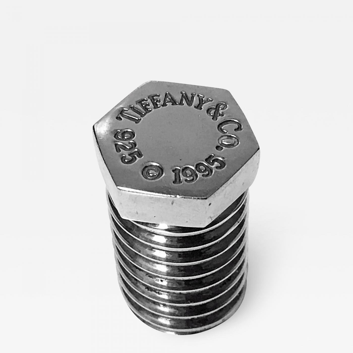 Tiffany & Co. - Tiffany Sterling Screw Bolt Nut Pill Box C.1995.