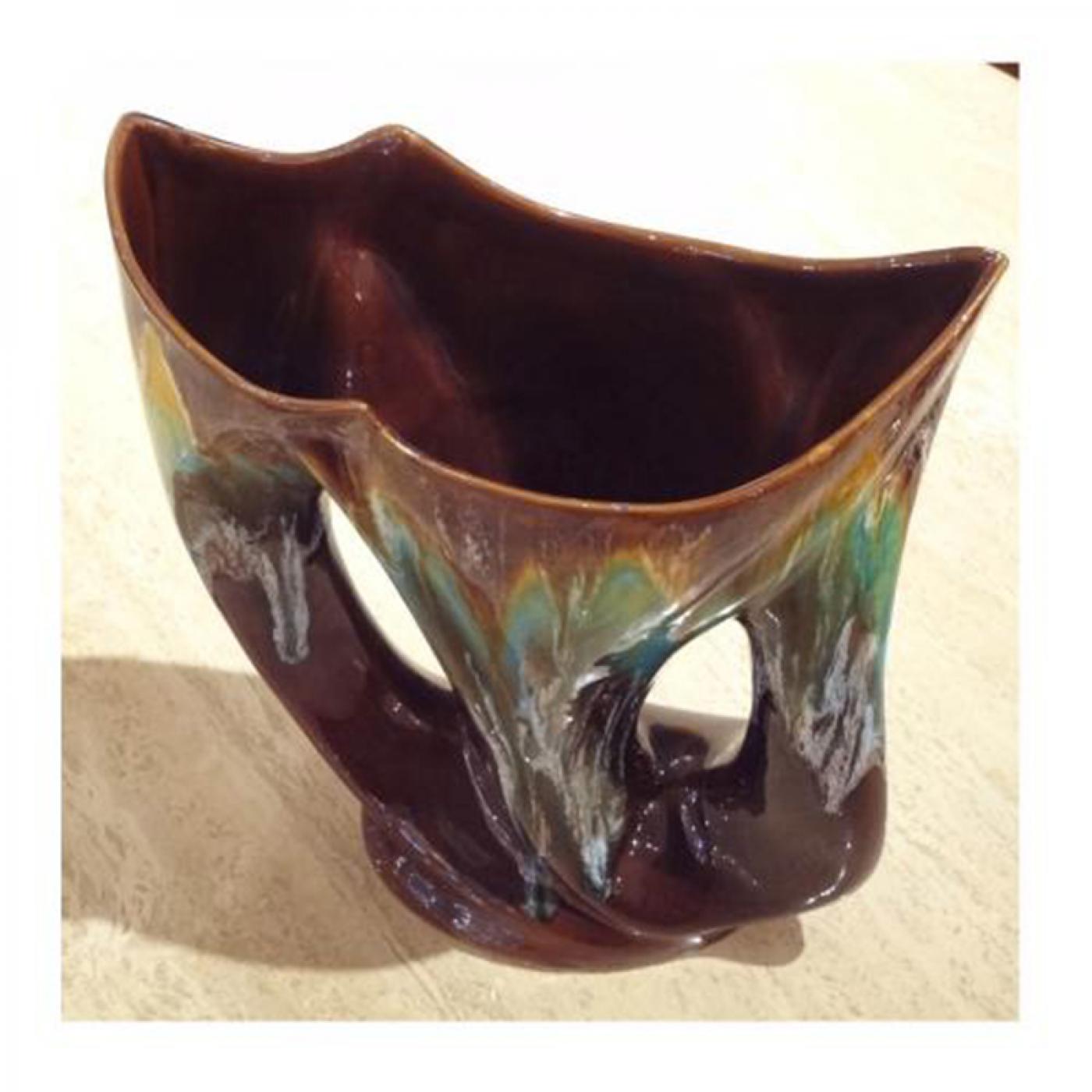 Vallauris - A Mid Century Art Pottery Vase by Vallauris