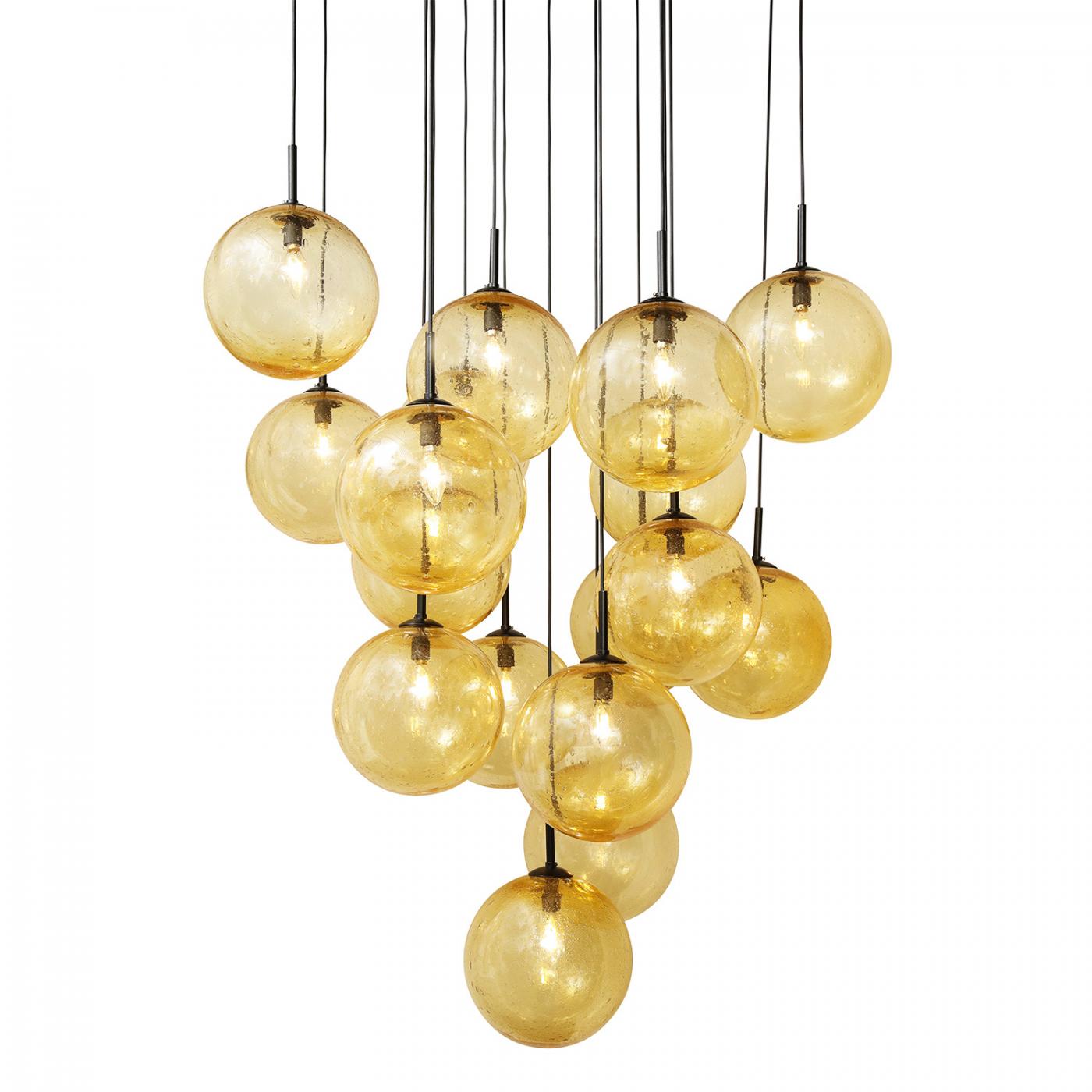 Venfield Stunning Seeded Glass Globe Chandelier 2022