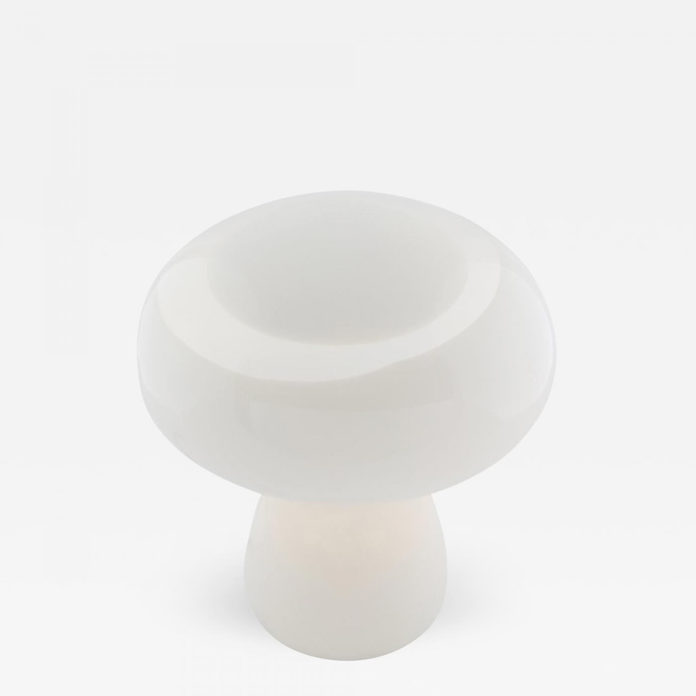 white glass lamp table