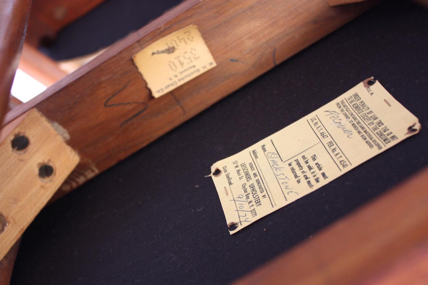 W H Gunlocke Chair Co Set of Six W.H. Gunlocke Sculptural Walnut