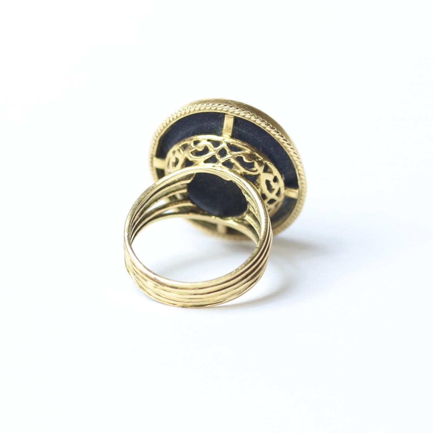 Wedgwood Wedgwood and Bentley Black Basalt Ring, cr.1780, England