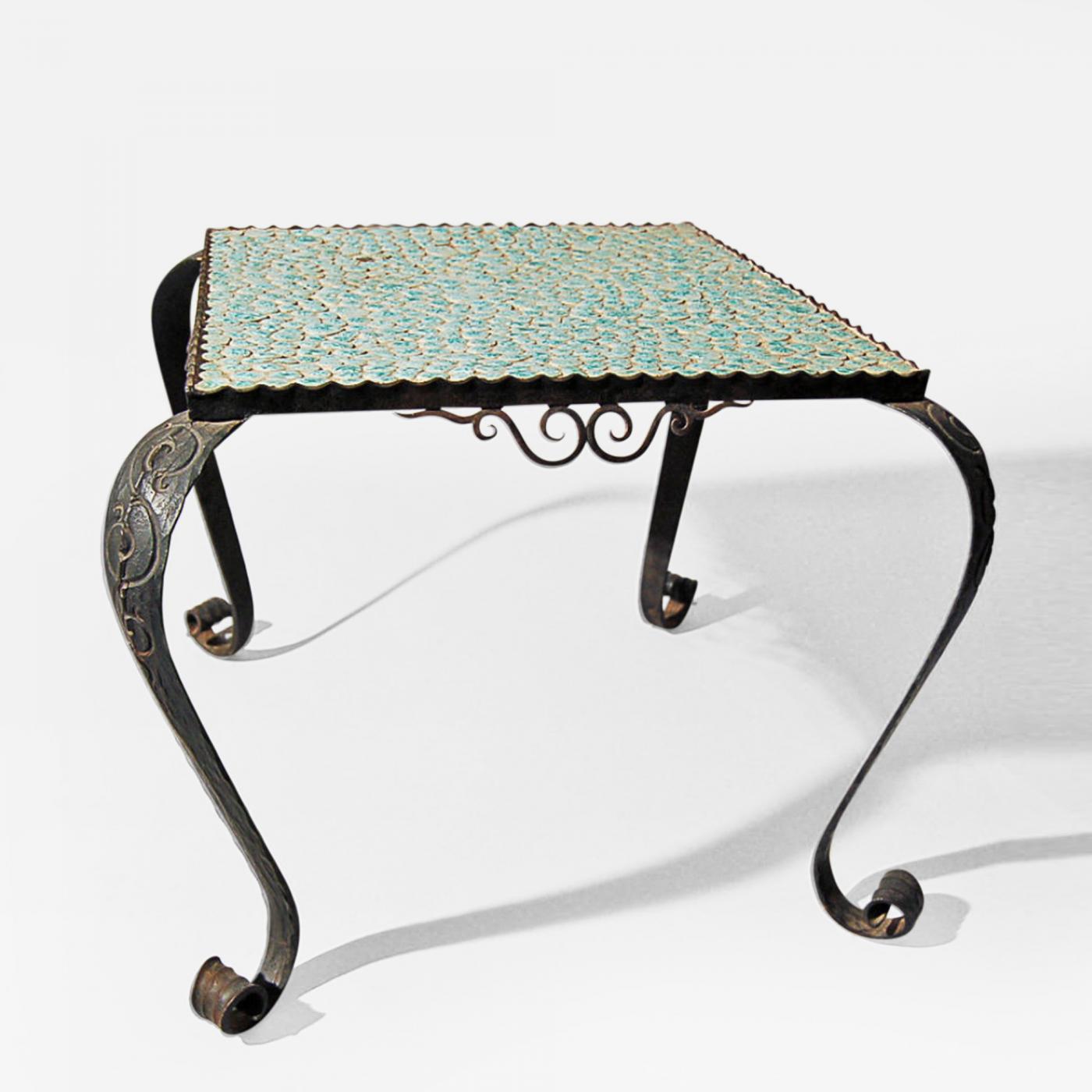 Wrought Iron End Table