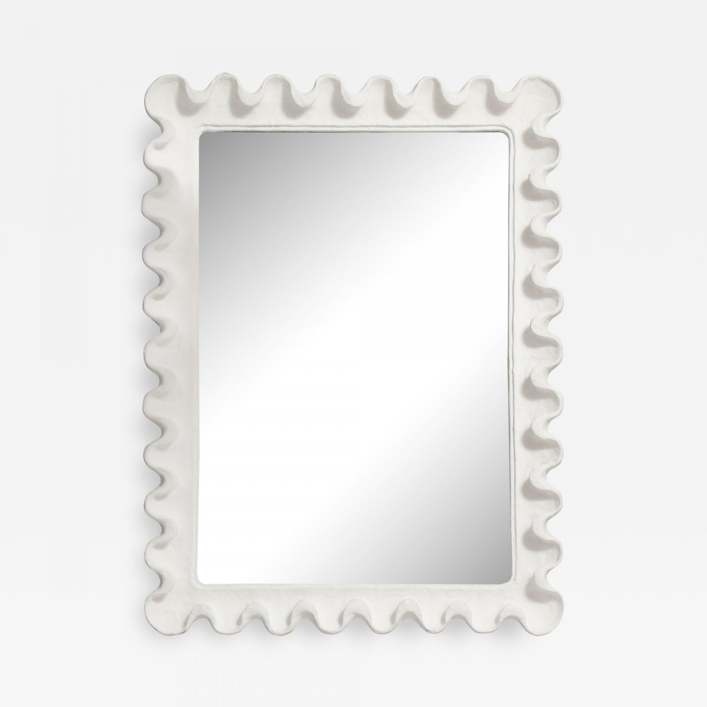 Lerebours Bespoke - Bespoke Undulating Plaster Mirror