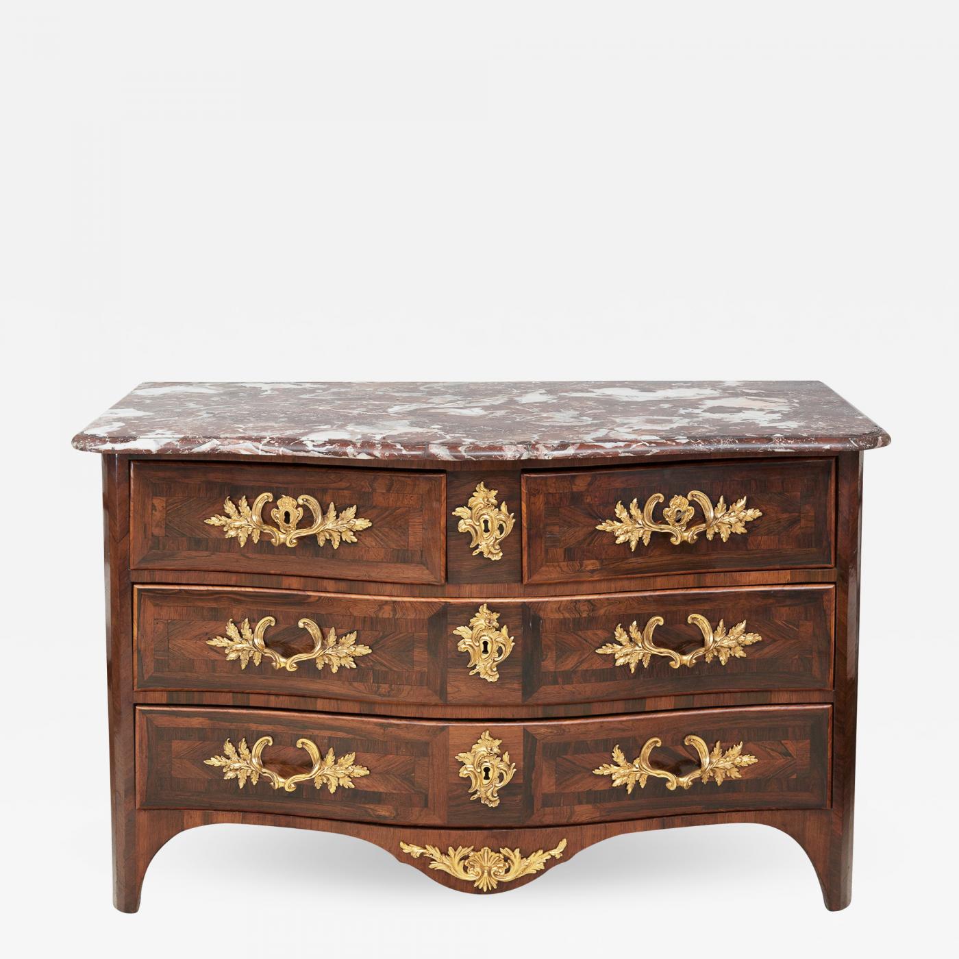 18th Century Bow Fronted French Regence Commode