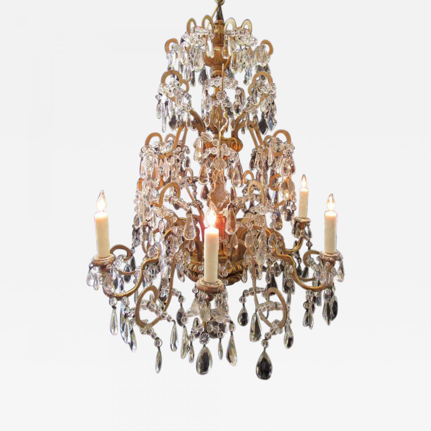 18th Century Italian Genoese Chandelier With Finely Carved Giltwood Listings Furniture Lighting Chandeliers And Pendants 18th Century