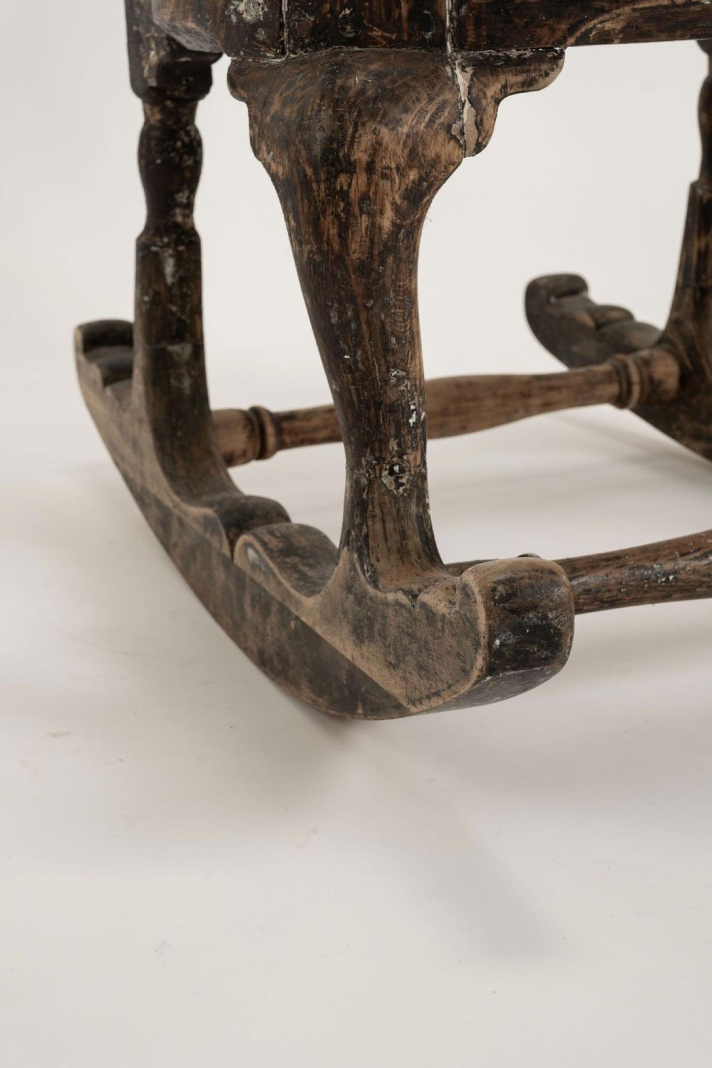 Baroque Rococo Rocking Chairs 18th Century Swedish Rococo Rocking Chair