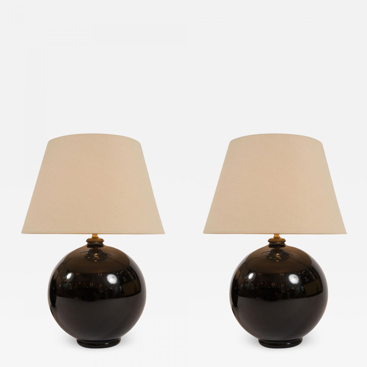 black sphere lamp