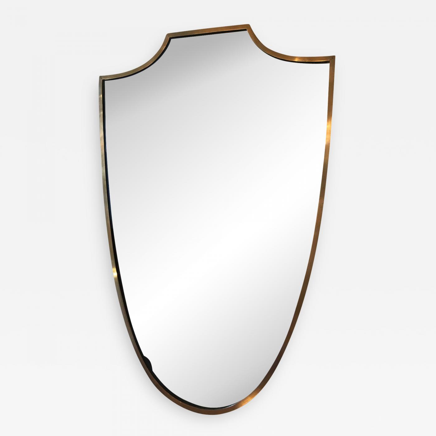 Dorian Mirror Small Antique Brass