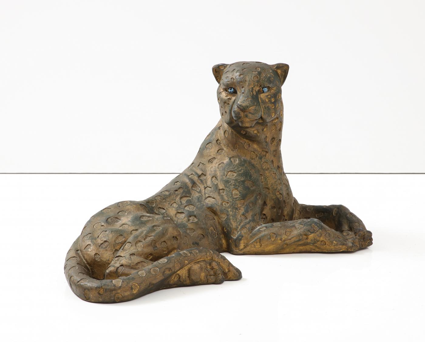 1960's Large Cheetah Sculpture