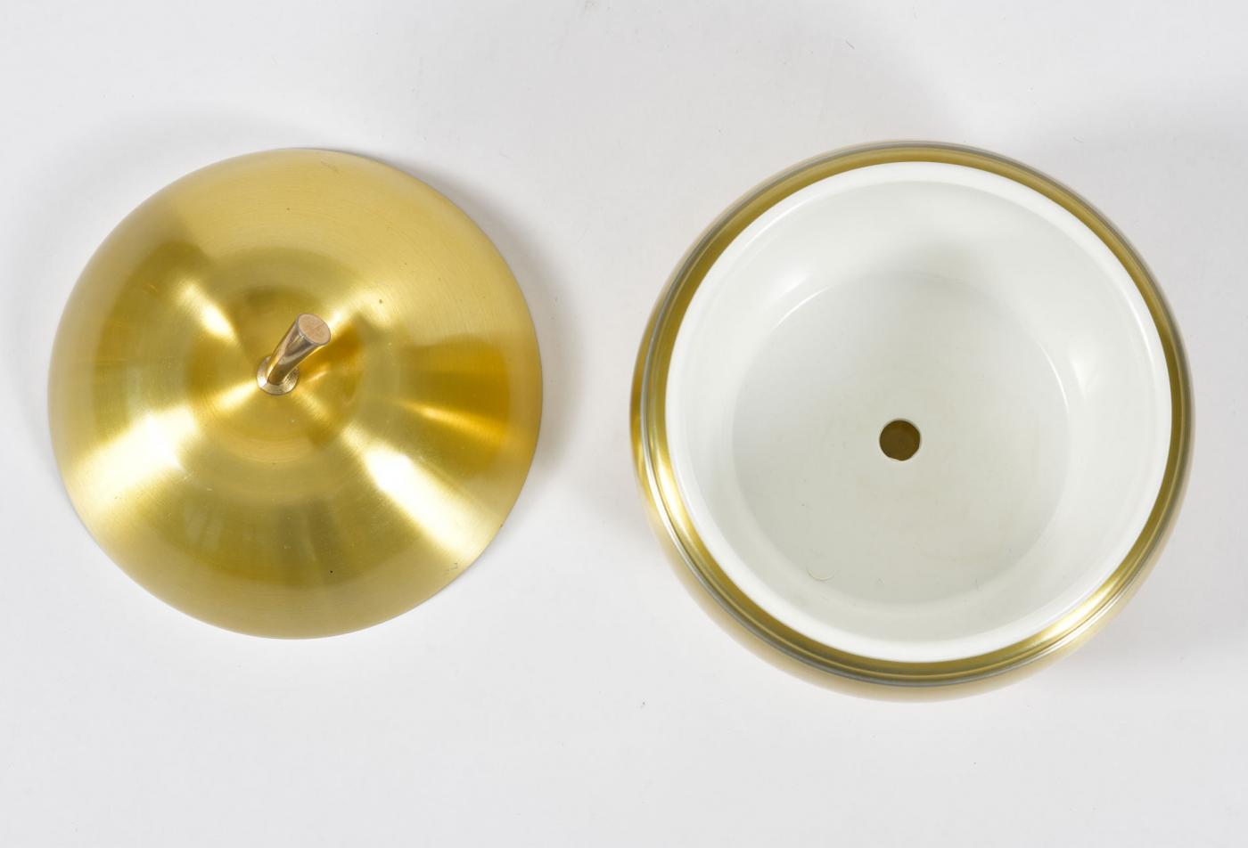 1960s brass 'apple' ice bucket