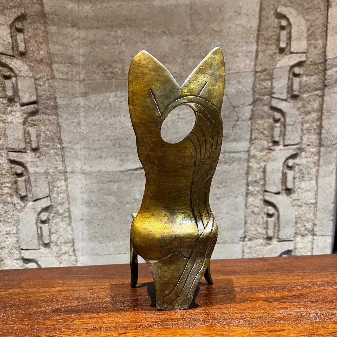 1970s Bronze Chair Sculpture Modern Surrealism Mexico