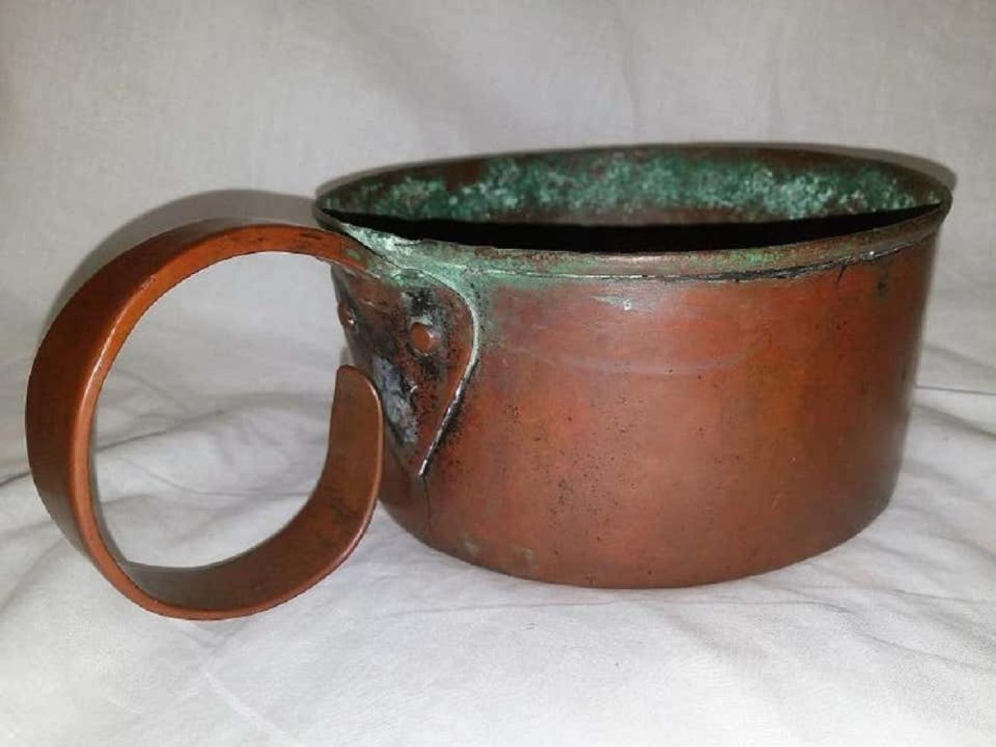 American Civil War 19th Century Civil War Copper Rum Cup or Mug with