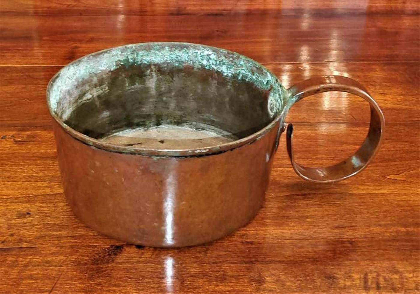 American Civil War 19th Century Civil War Copper Rum Cup or Mug with