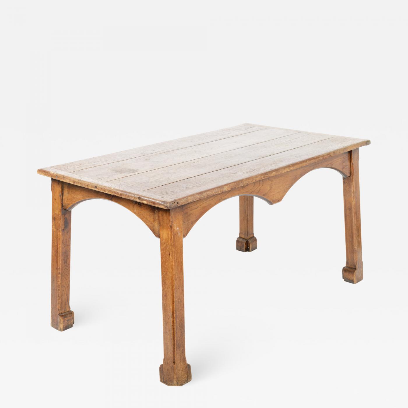 oak library table