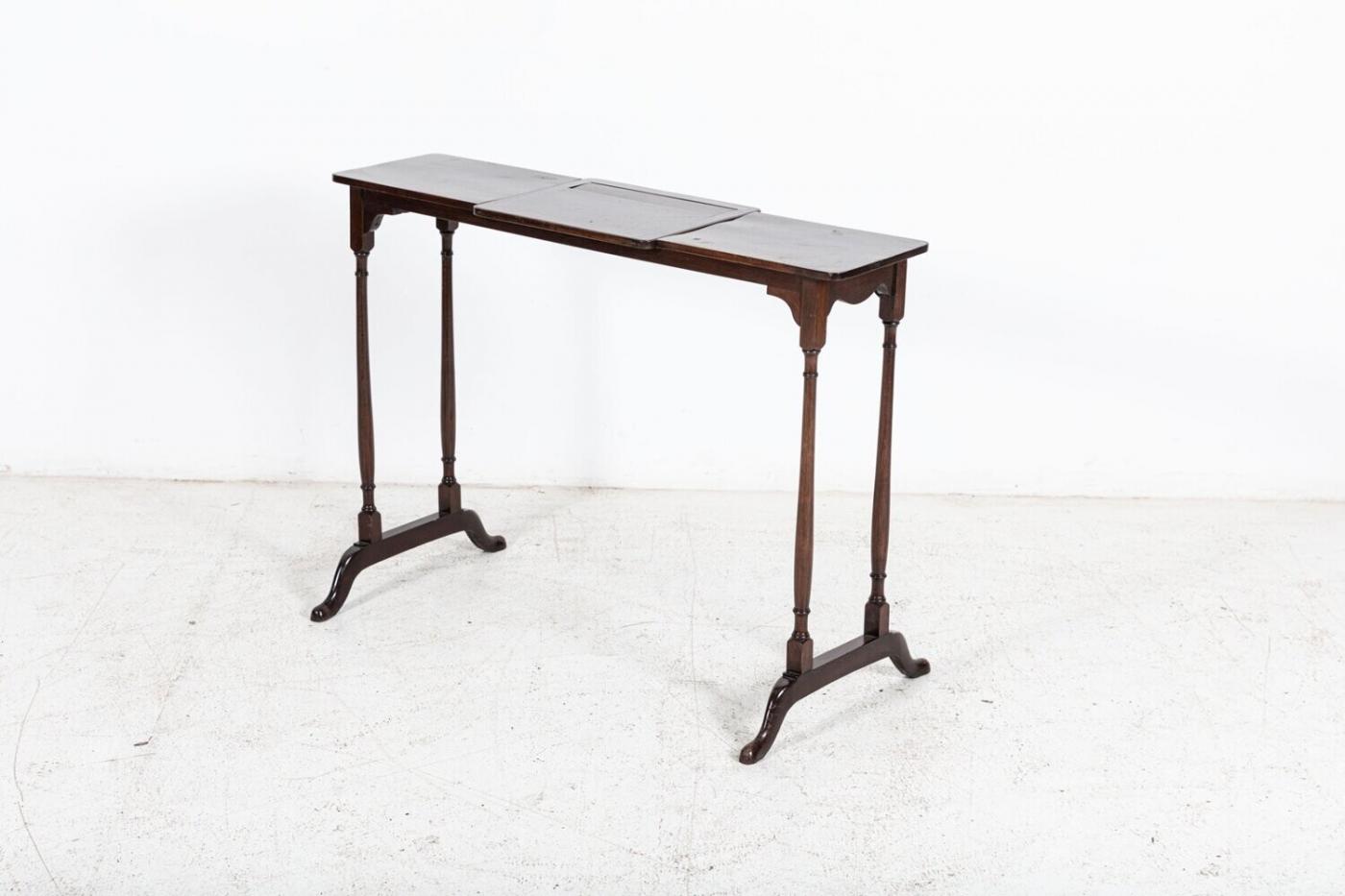19thC Mahogany Adjustable Reading Table