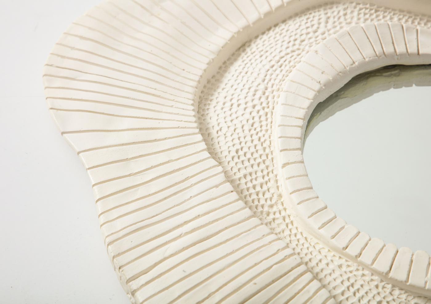 A Carved Plaster Mirror