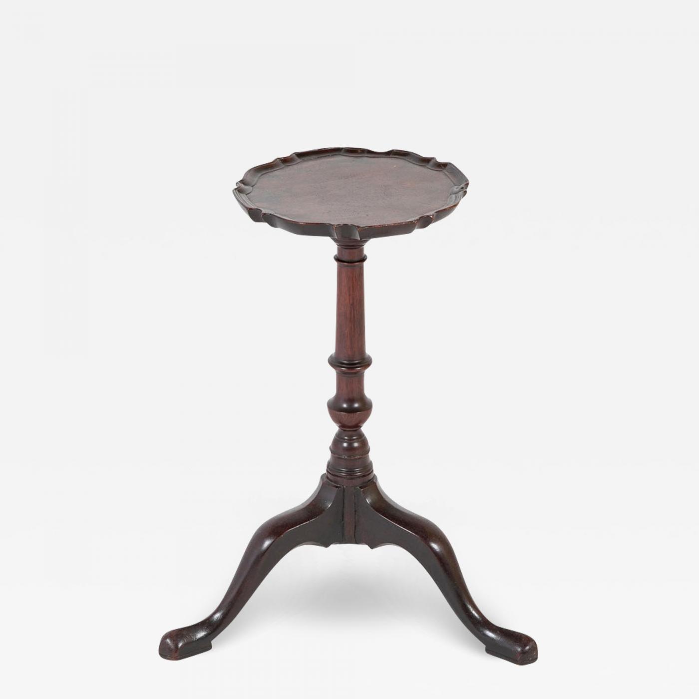 A Mid 18th Century George II Mahogany Piecrust Wine Table A Mid 18th Century George II Mahogany Piecrust Wine Table