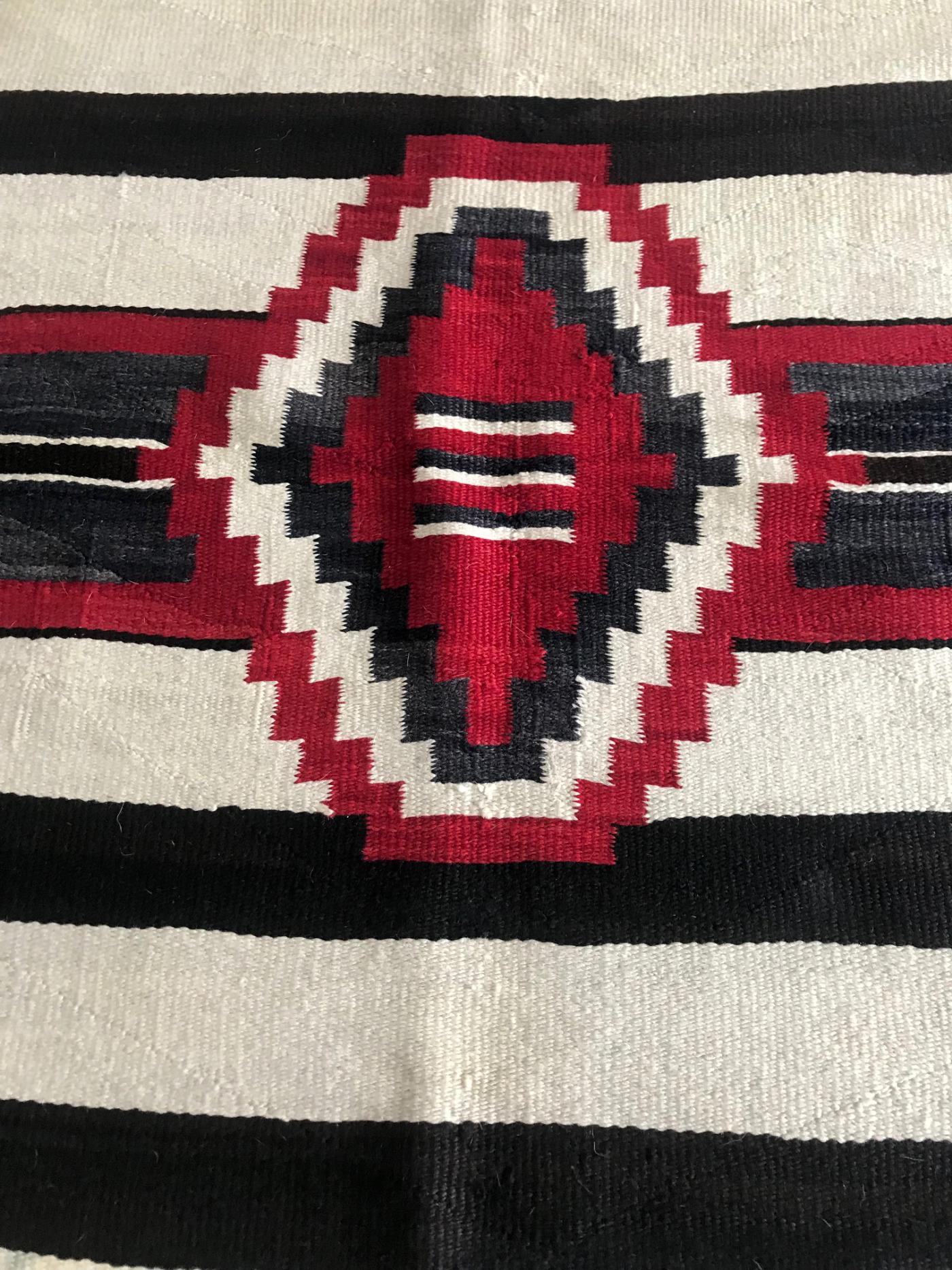 An Antique Navajo Chief Blanket Third Phase Revival