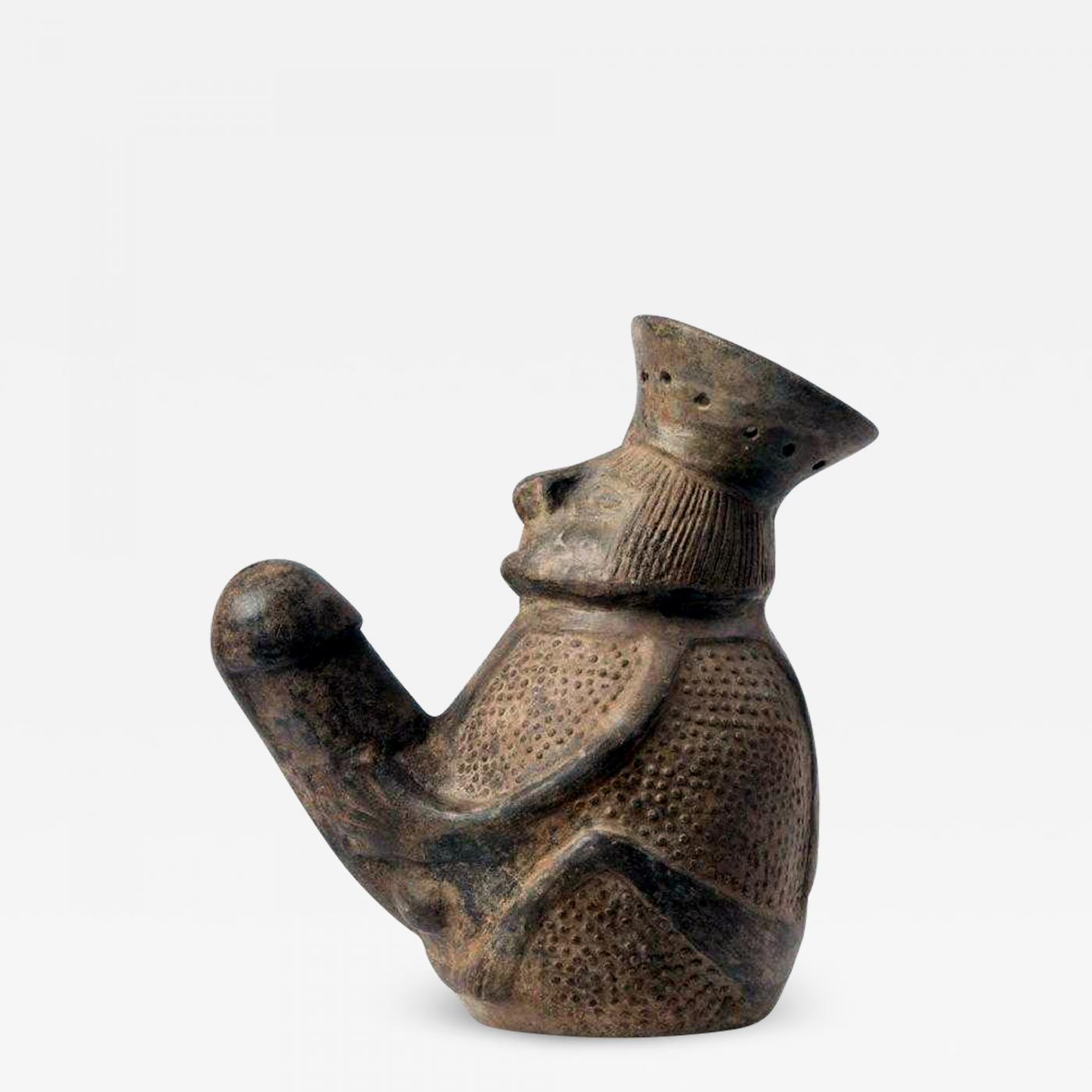 A Pre Columbian Erotic Pottery From The Chimu Culture 