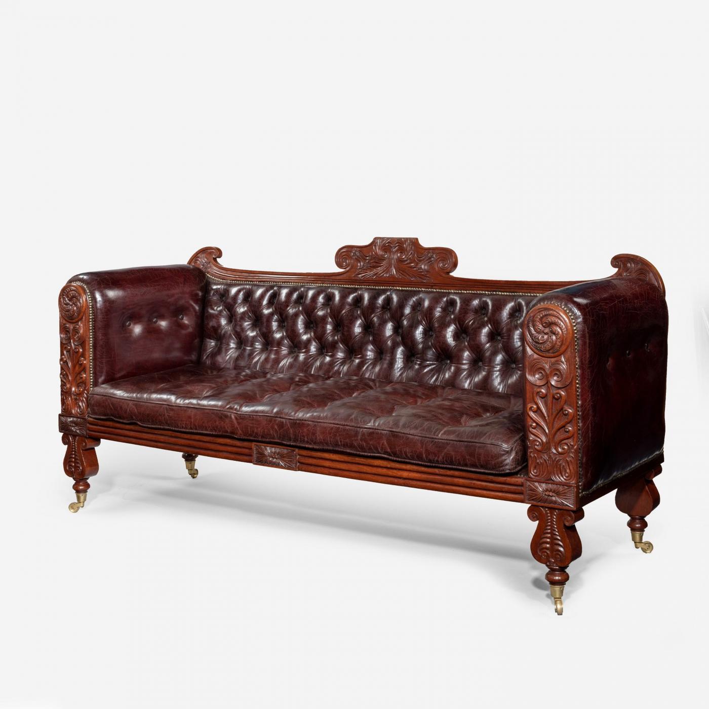 A Regency mahogany sofa