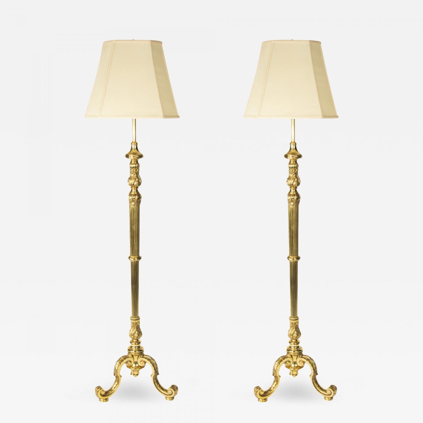 Pair of Solid Brass Table Lamps