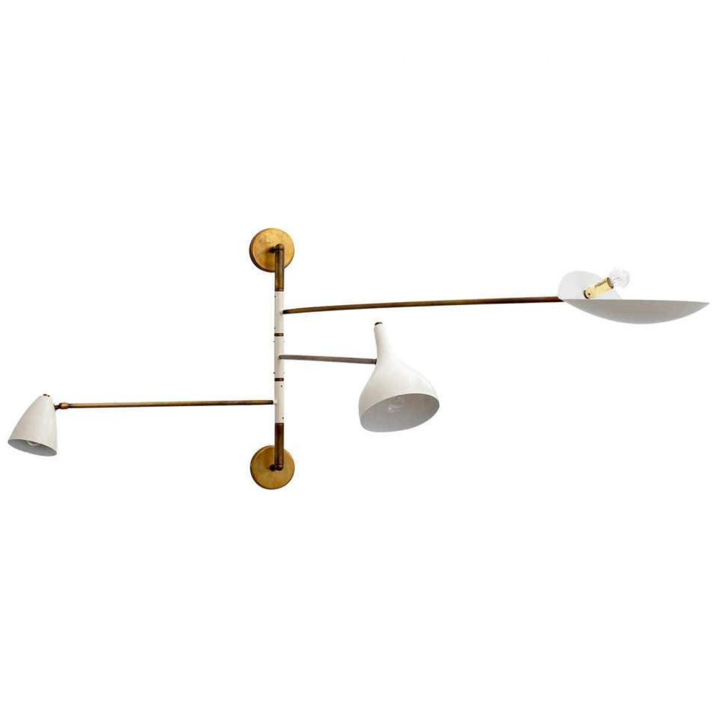ARTICULATING ITALIAN THREEARM SCONCE