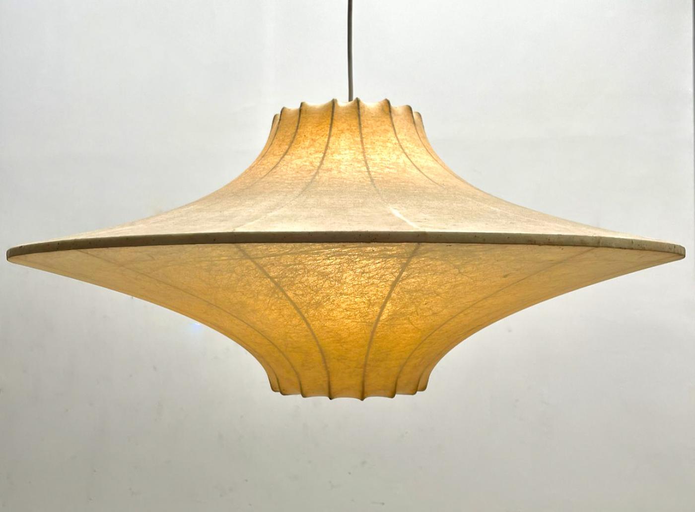 Achille Castiglioni Mid Century Modern "Cacoon" Pendant Lamp by Achille Castiglioni