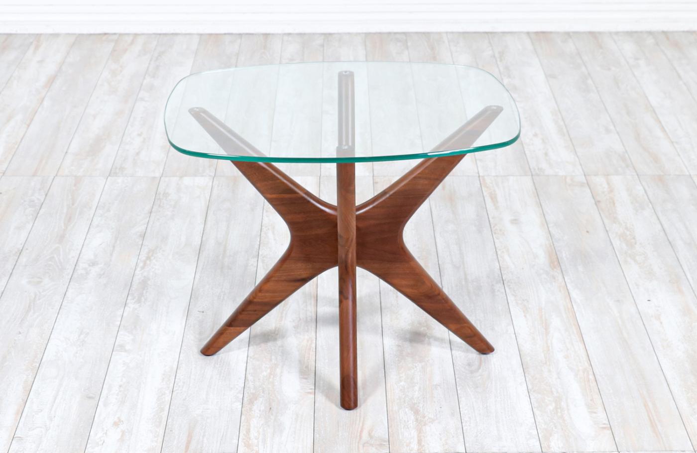 Adrian Pearsall Adrian Pearsall Sculpted Walnut "Jax" Side Table for