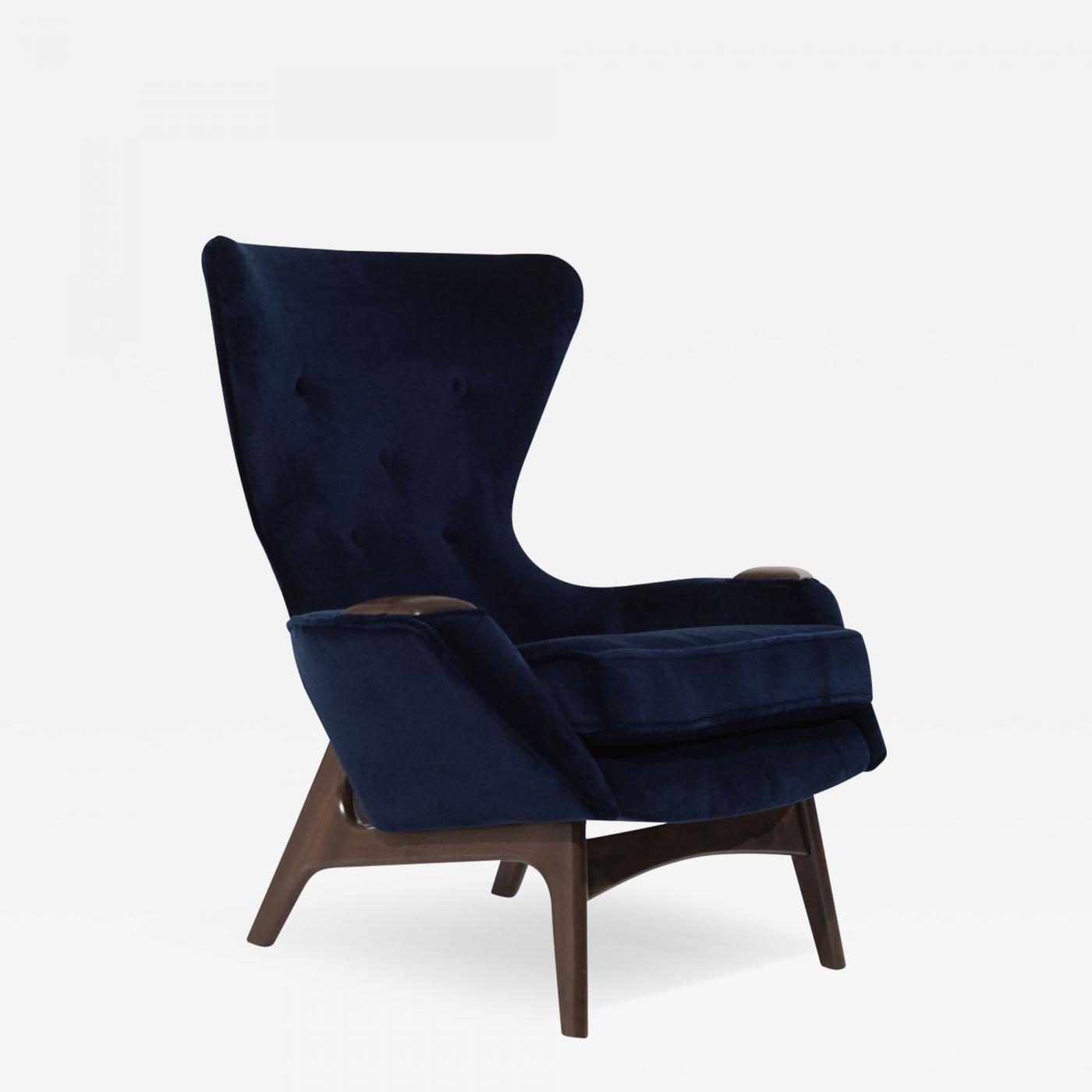 Navy wingback online armchair