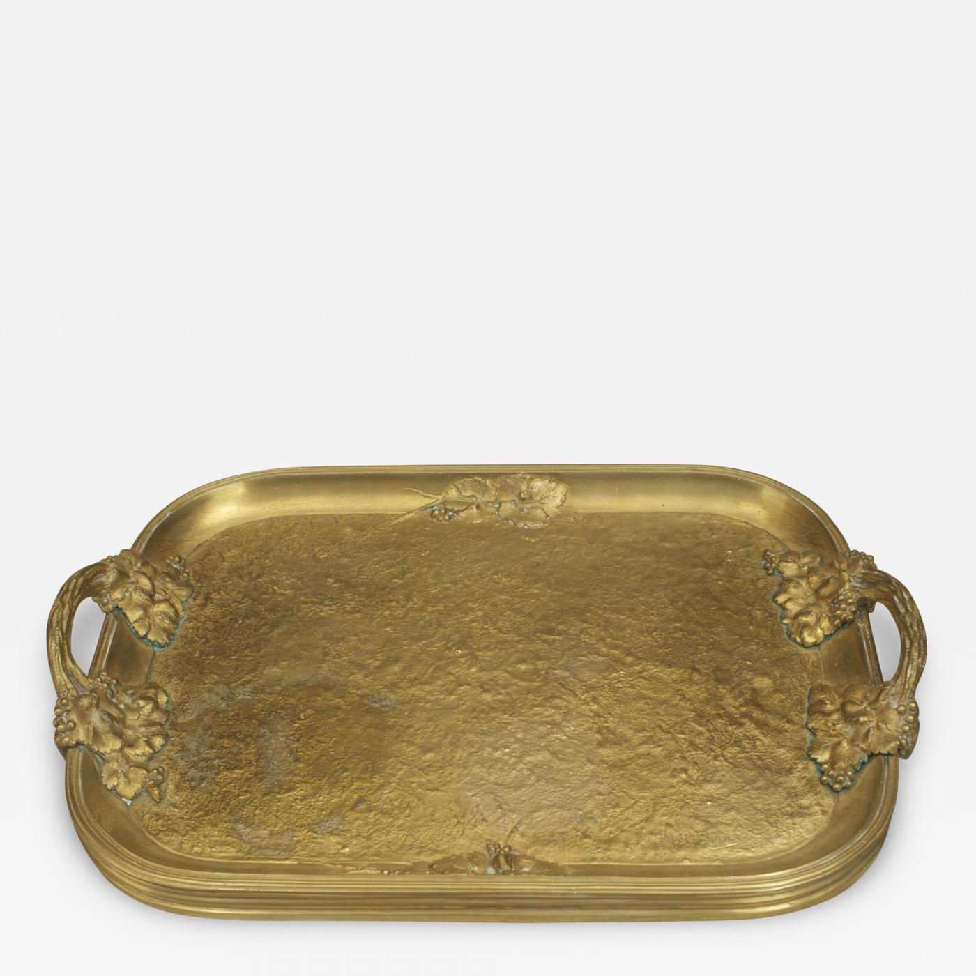 bronze serving tray