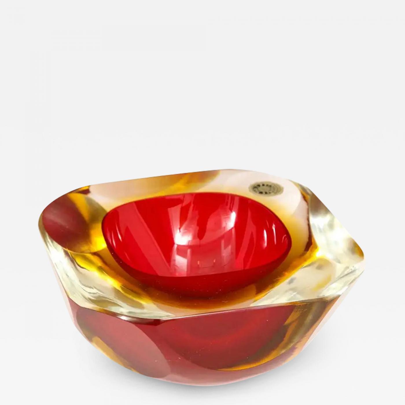 Red Glass Bowl