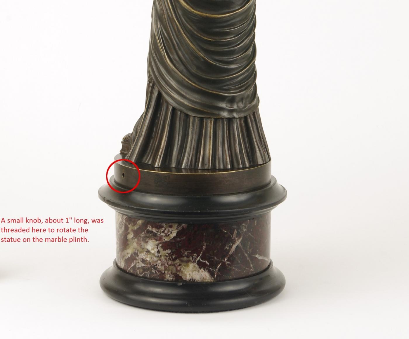 Alessandro Nelli Grand Tour Bronze Figure of Pudicity, c. 1890